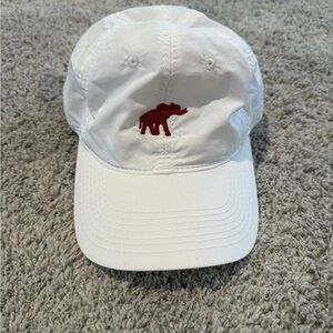 University of Alabama White Hat with Red Elephant Logo